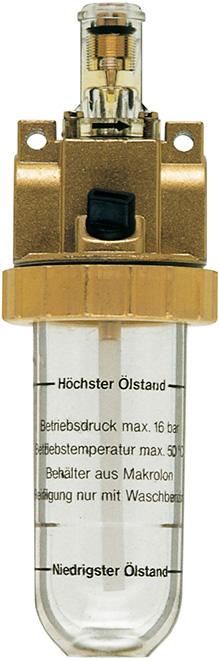 Picture of Druckluftnebelöler BR Standard, G1/4" DN6, BG 30, PC-Behälter, EWO