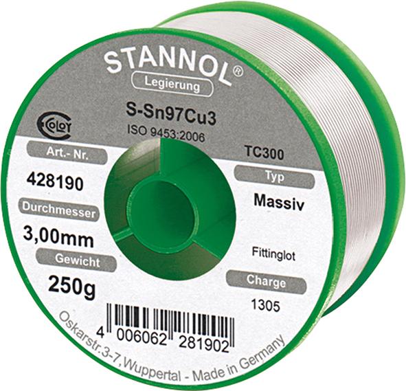 Picture of Fittingslot 428190 250g Ø3mm Stannol
