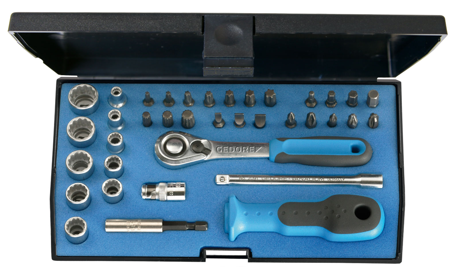 D 20 KMU-20 Steckschlüssel-Satz 1/4" 37-teilig