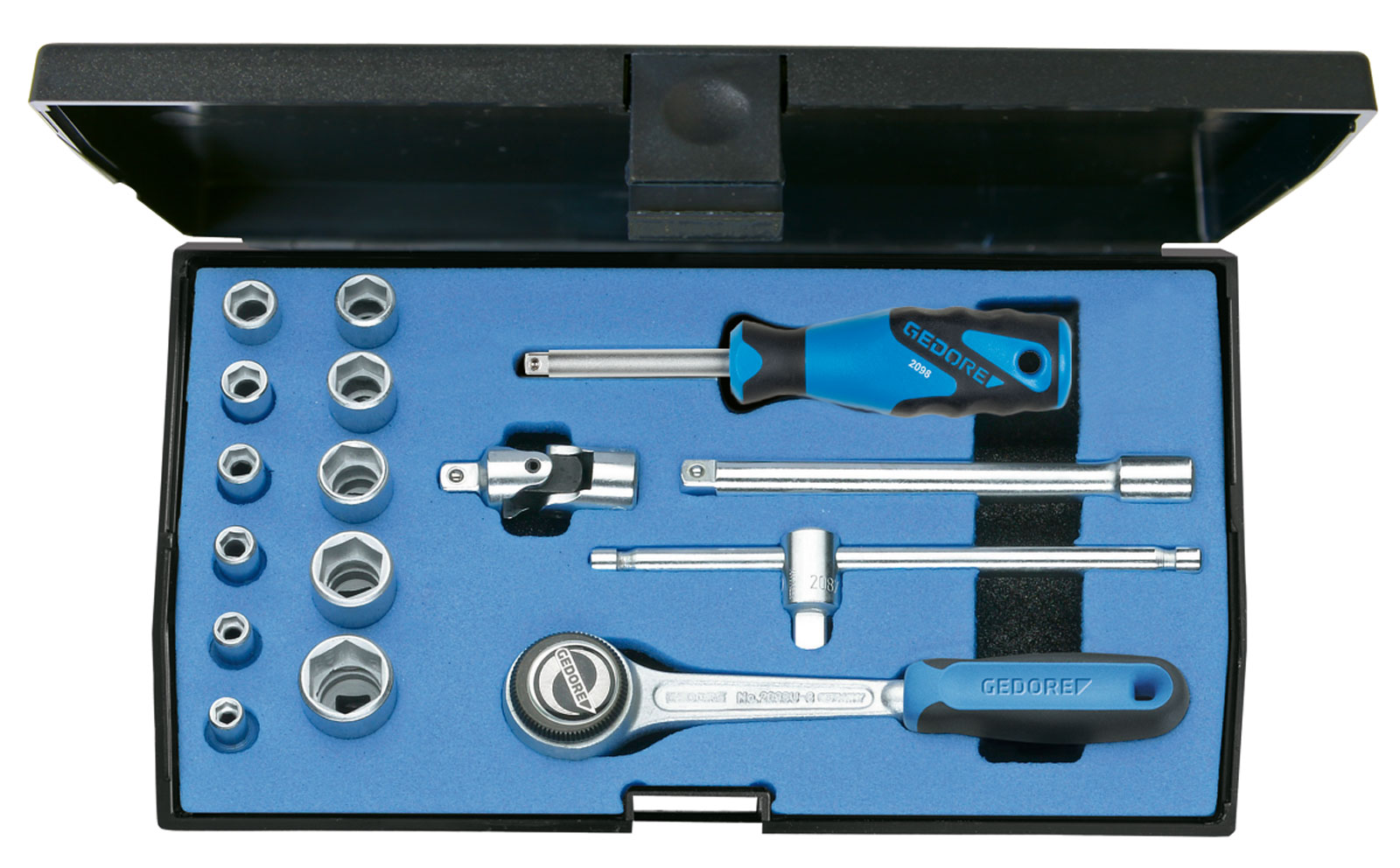 20 EM Steckschlüssel-Satz 1/4" 16-teilig