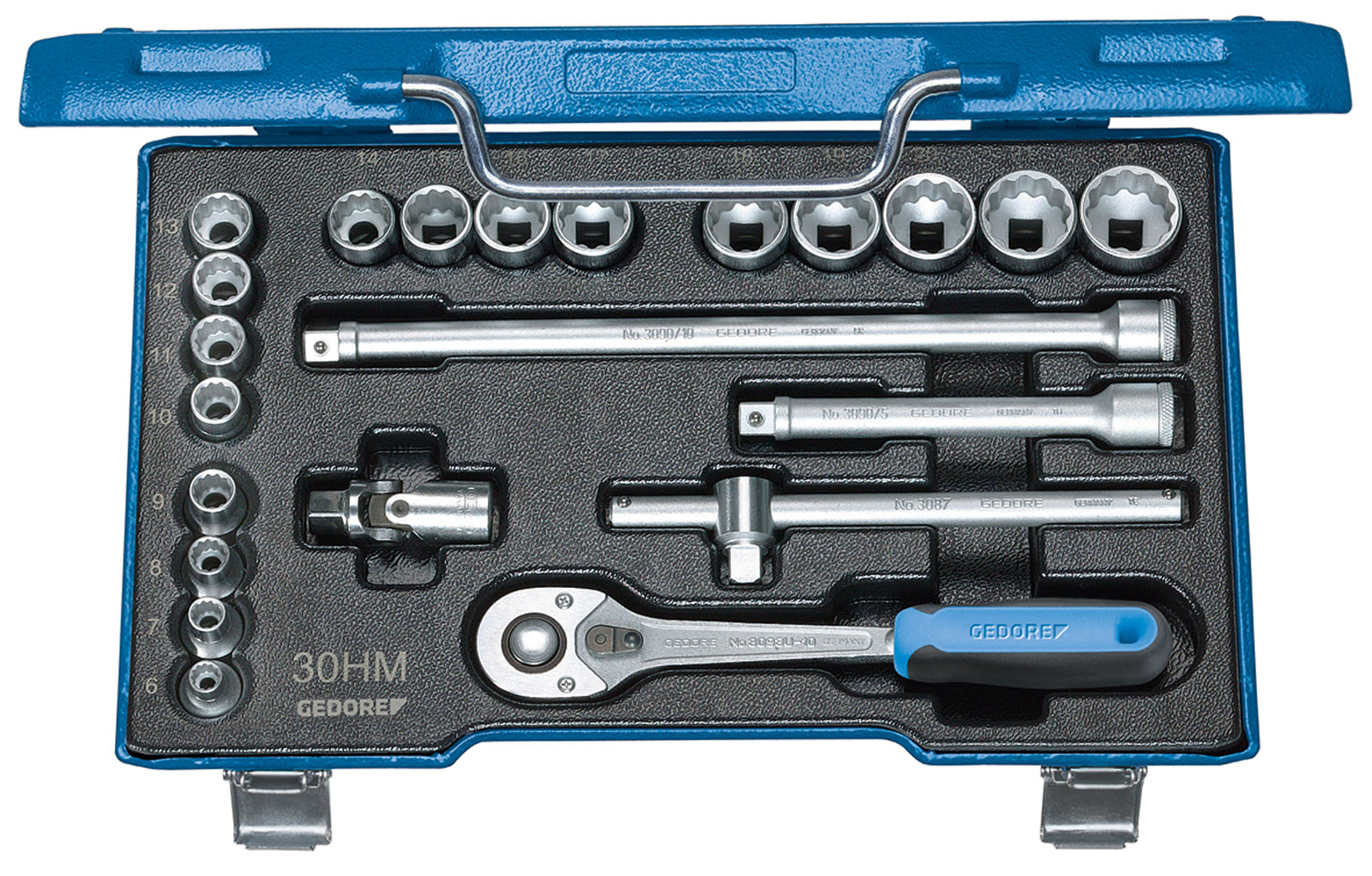 30 HMU / D 30 HMU Steckschlüssel-Satz 3/8" 22-teilig