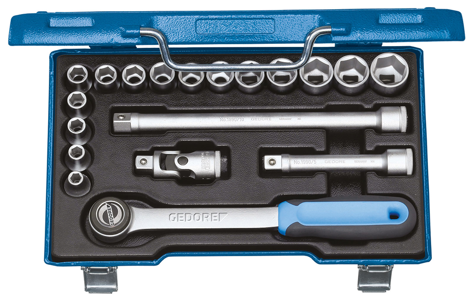 19 JMU / D 19 JMU Steckschlüssel-Satz 1/2" 19-teilig