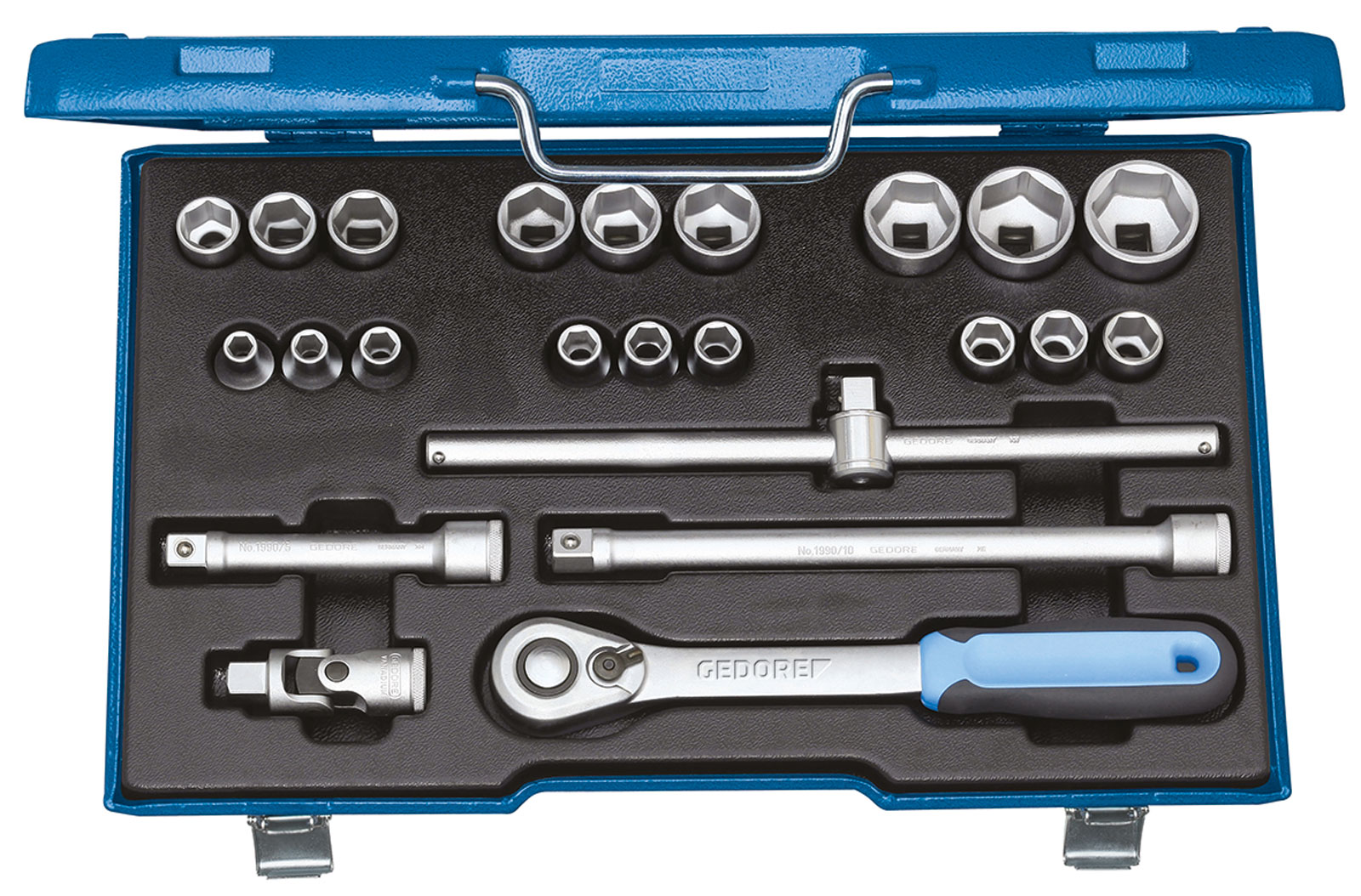 19 EMU / D 19 EMU Steckschlüssel-Satz 1/2" 23-teilig