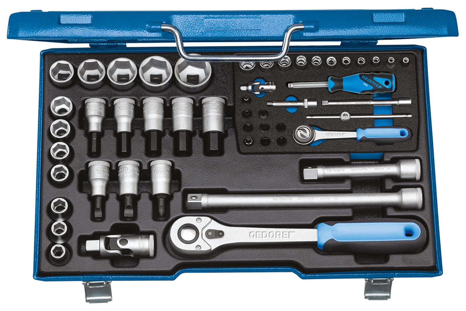 19 V20U-10 Steckschlüssel-Satz 1/4"+1/2" 50-teilig
