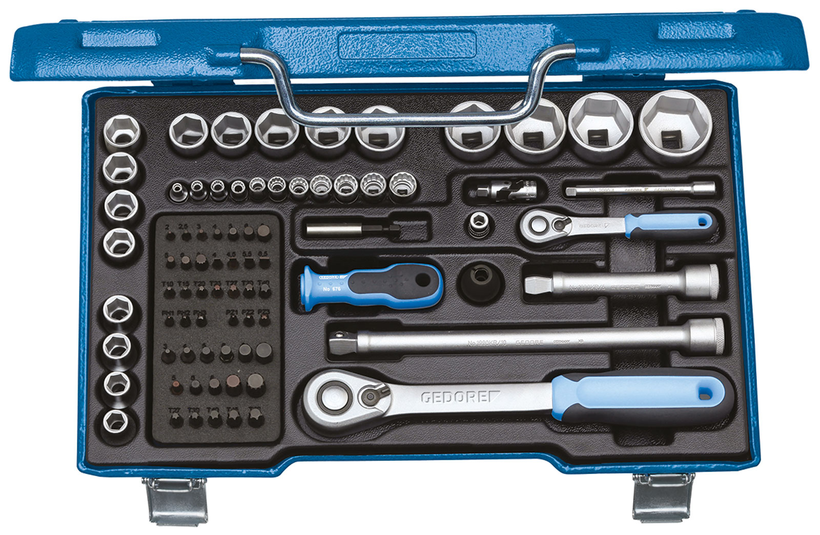 19 V20U-20 Steckschlüssel-Satz 1/4"+1/2" 81-teilig