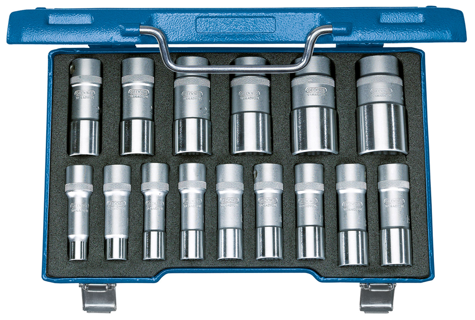 D 19 L-015 Steckschlüssel-Satz 1/2" 15-teilig
