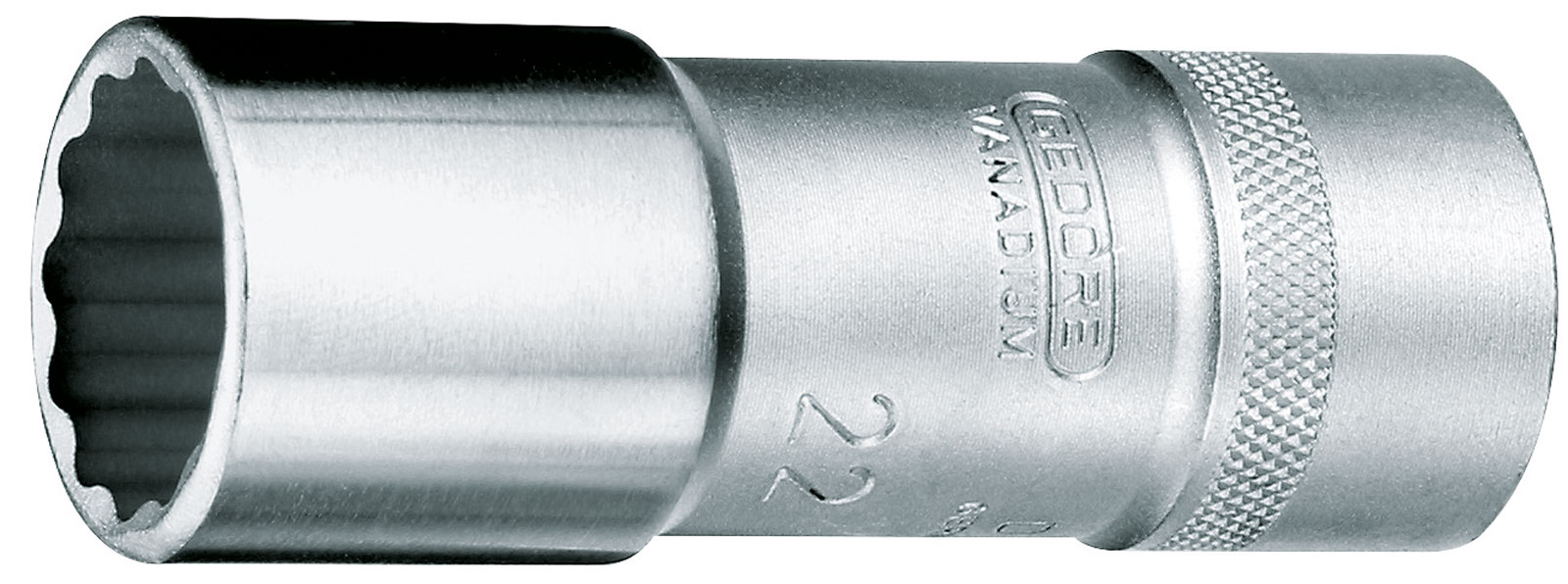 D 19 L (AF) Steckschlüsseleinsatz 1/2" 12-kant UD-Profil, lang