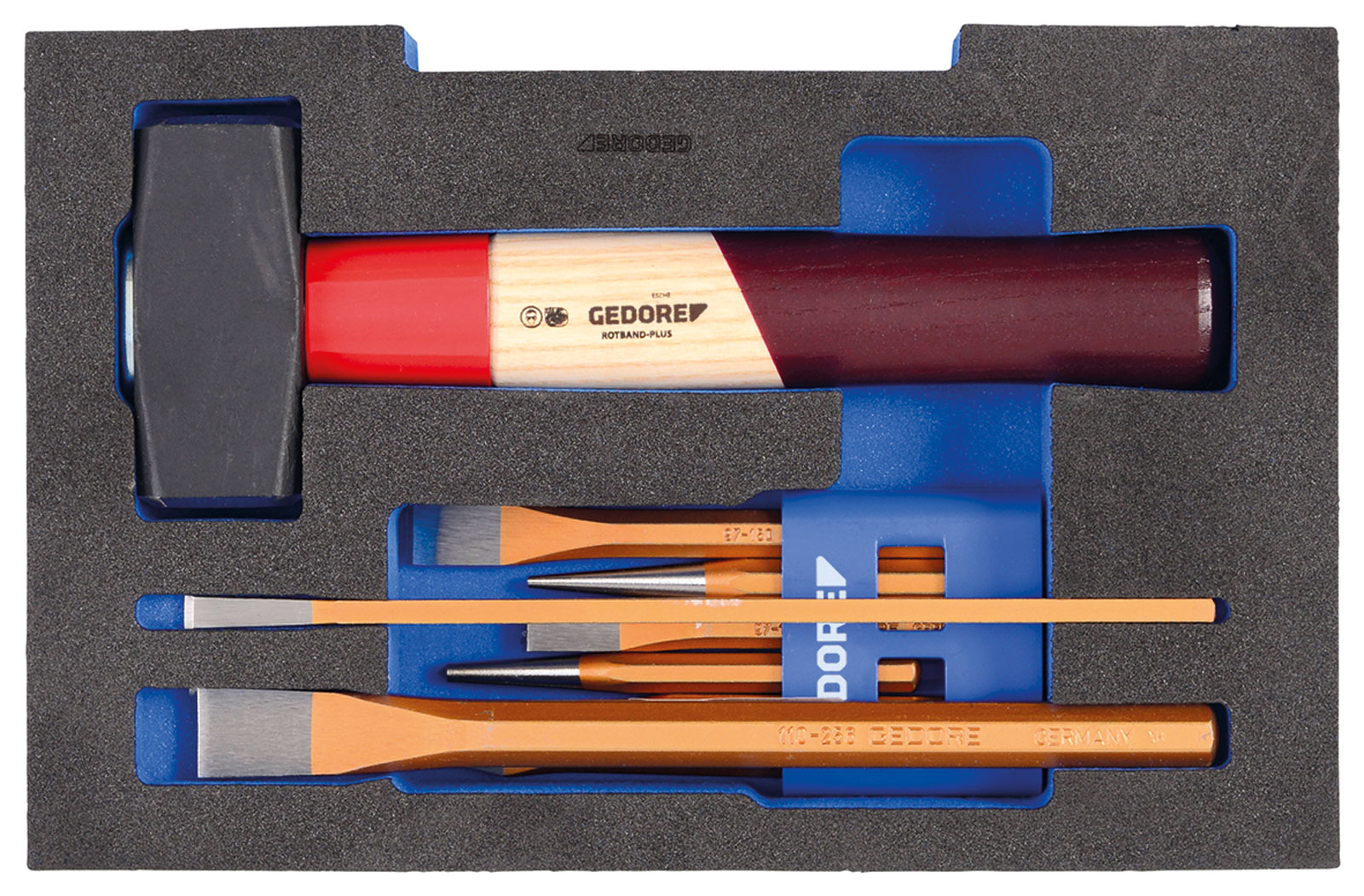 1100-01 Werkzeugsortiment HANDWERKER in GEDORE L-BOXX® 136, 58-teilig
