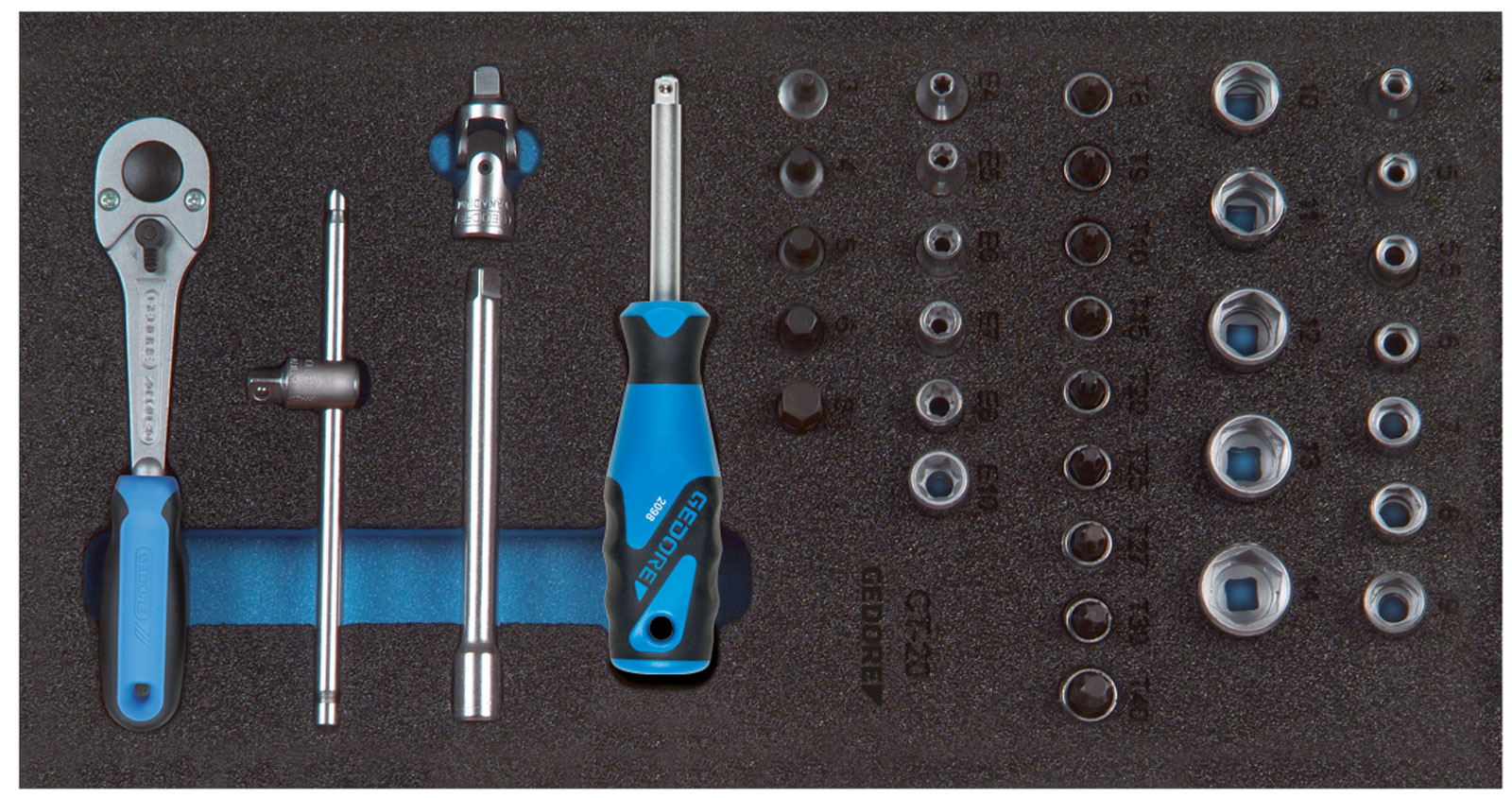 1500 CT1-20 Steckschlüssel-Satz 1/4" in 1/3 Check-Tool-Modul