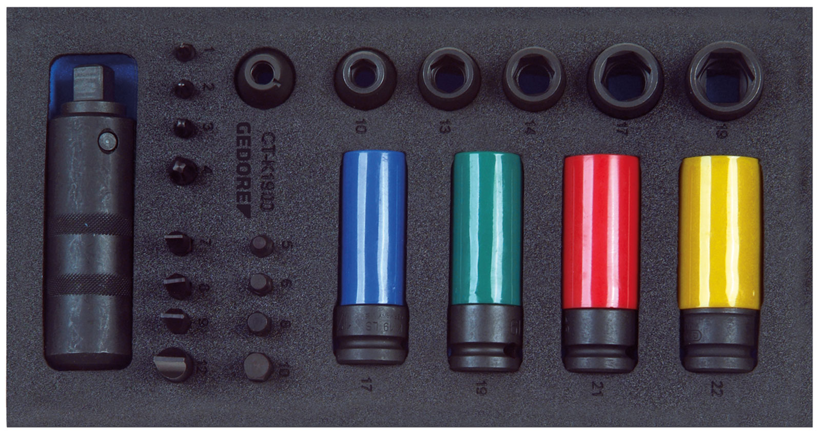 1500 CT1-K 1900 Schraubenlöser-Sortiment 1/2" in 1/3 Check-Tool-Modul