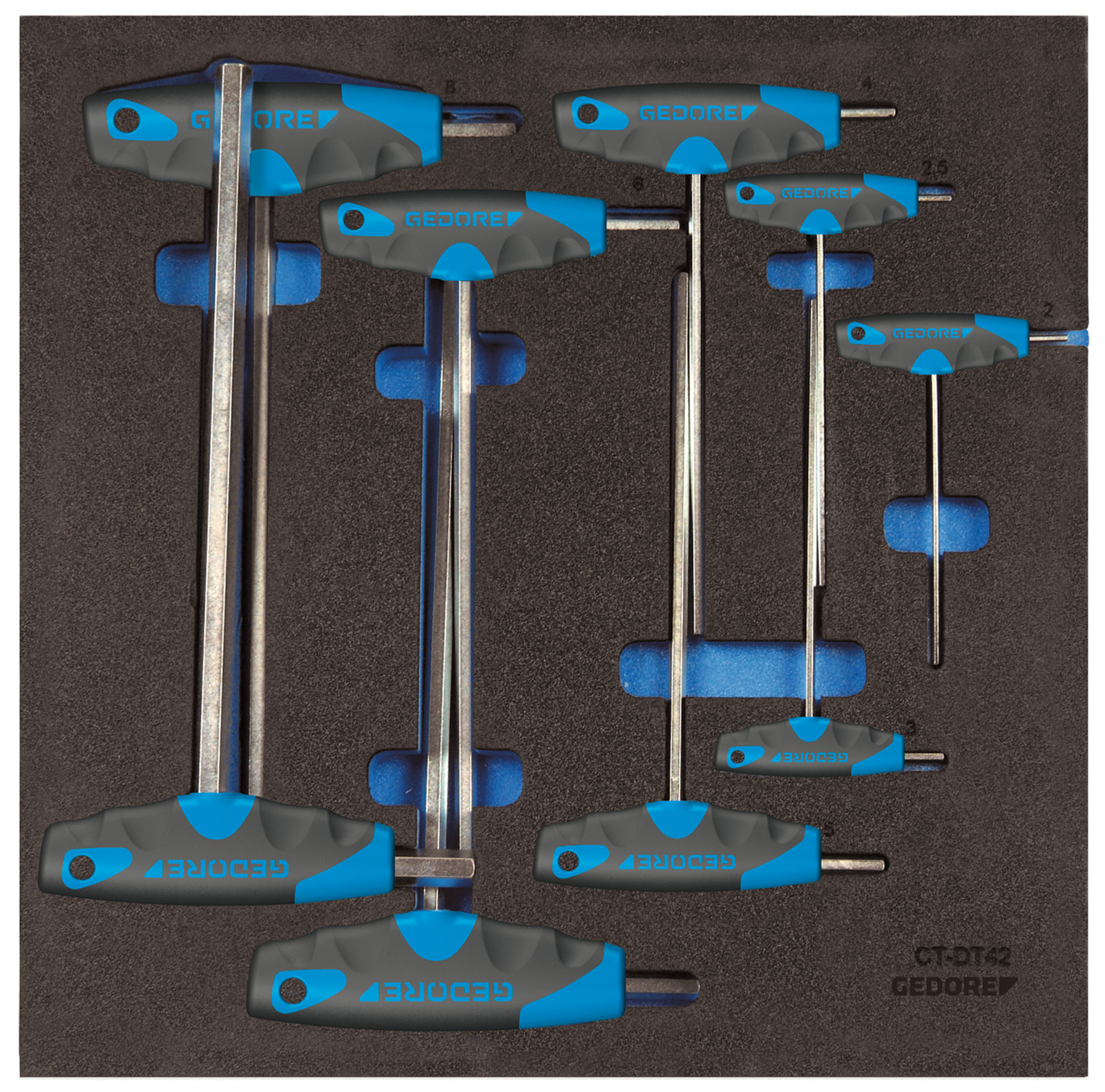 1500 CT2-DT 2142 Winkelschraubendreher-Satz in 2/3 Check-Tool-Modul