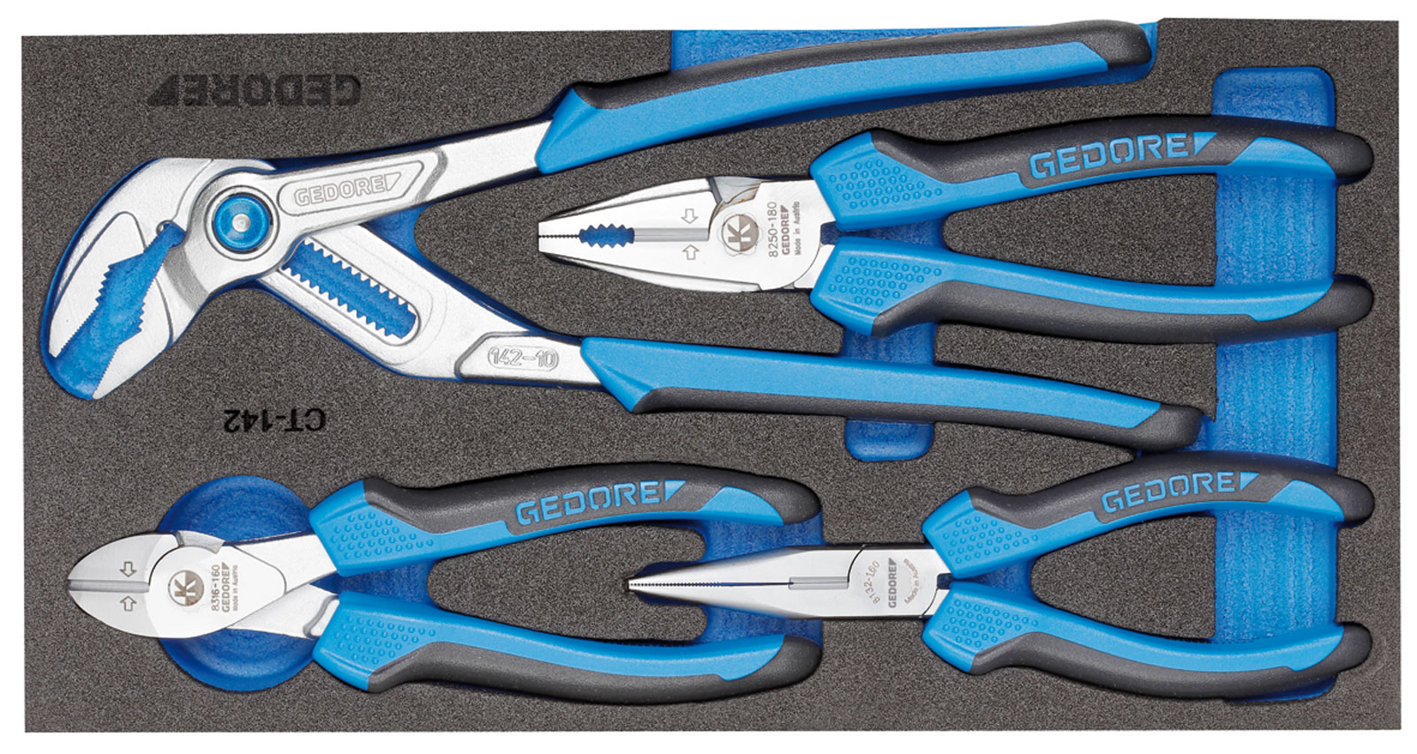1500 CT1-142 Zangen-Sortiment in 1/3 Check-Tool-Modul