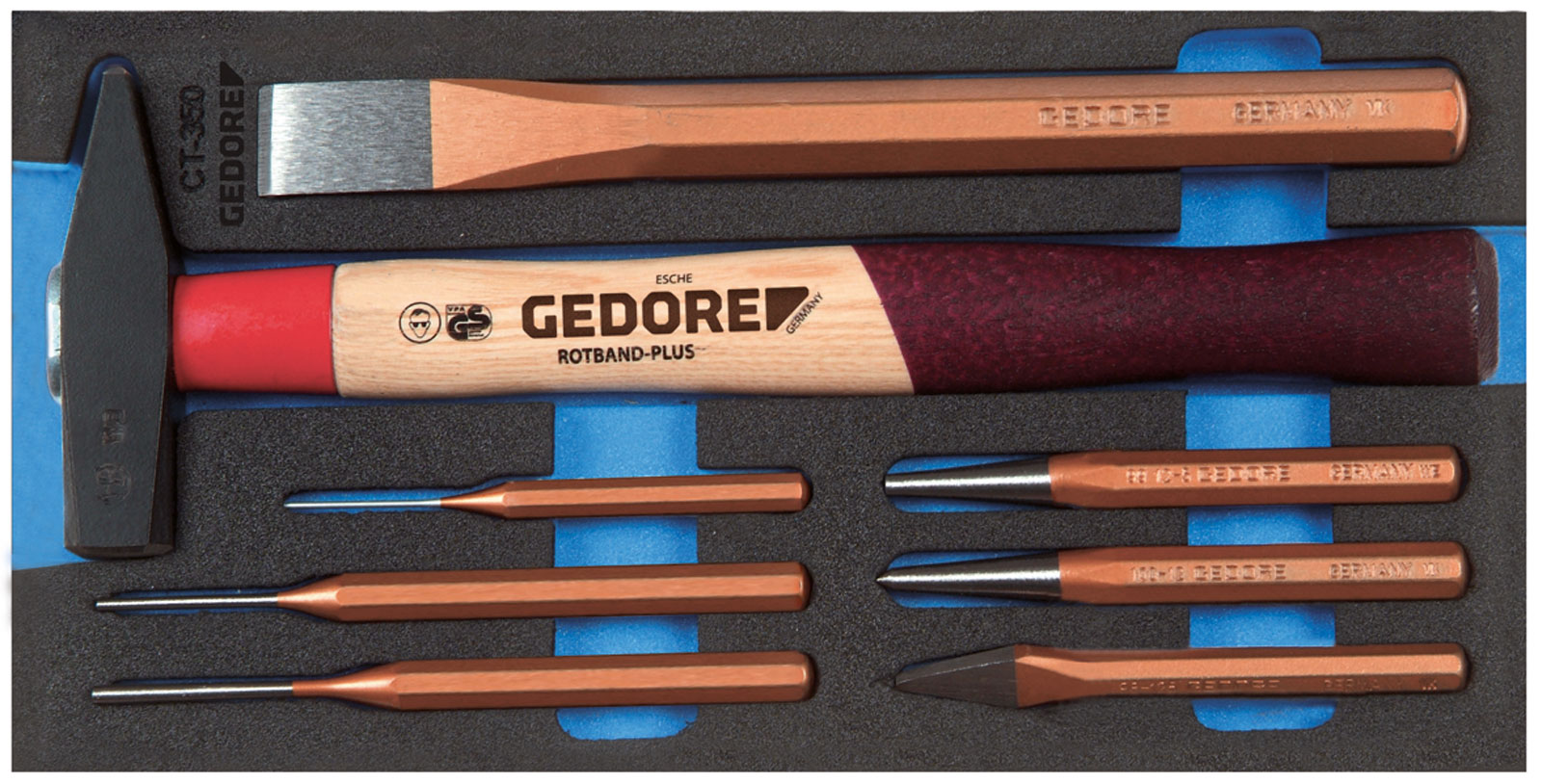 1500 CT1-350 Meißel-Sortiment in 1/3 Check-Tool-Modul