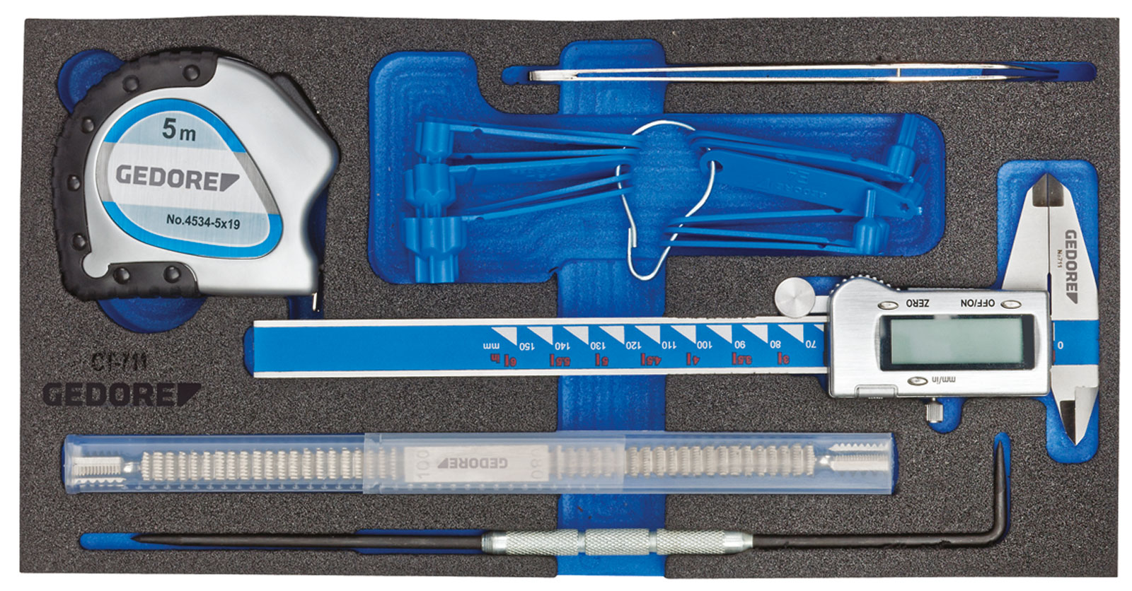 1500 CT1-711 Mess-Sortiment in 1/3 Check-Tool-Modul