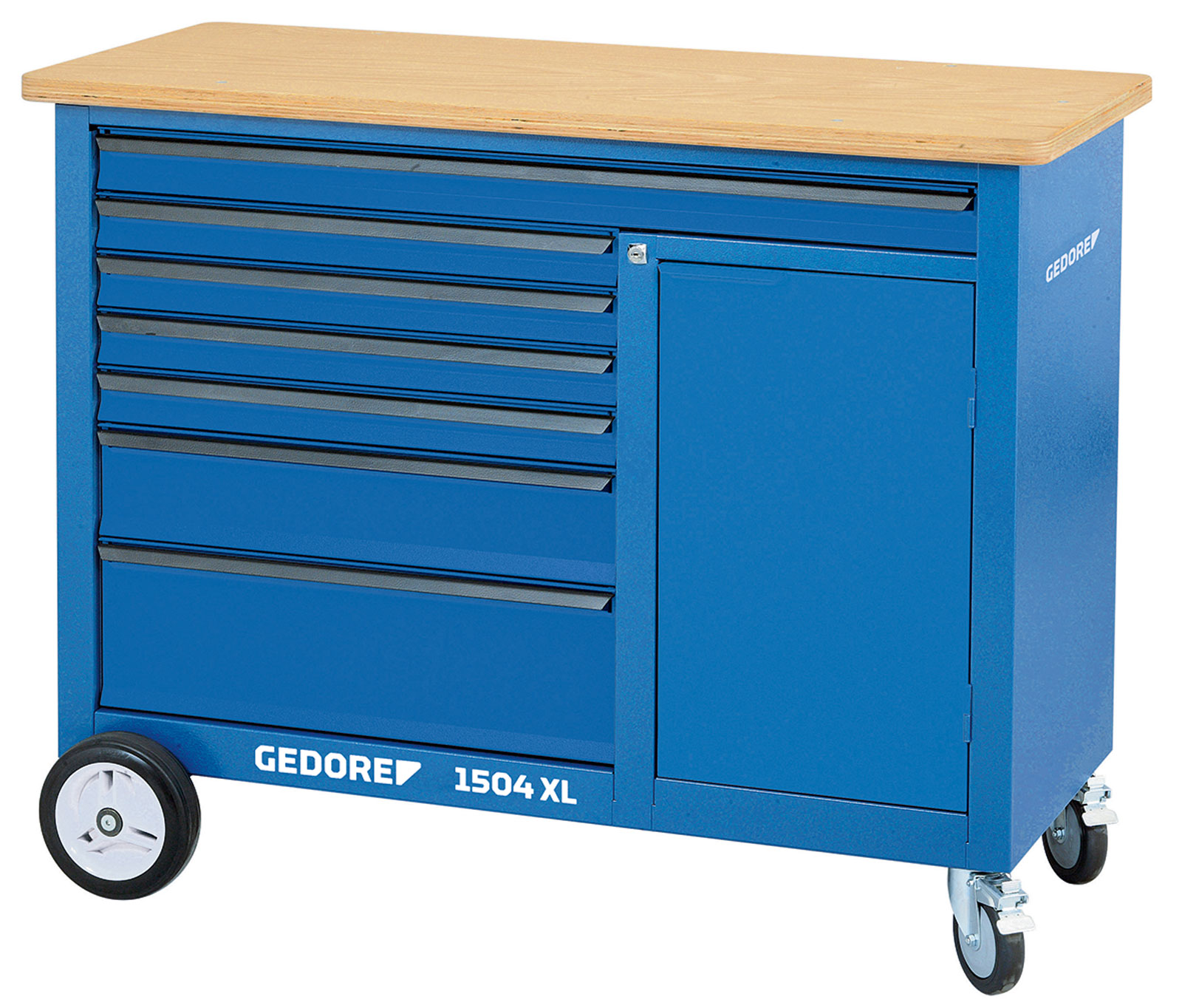 1504 XL Rollwerkbank extra breit mit 7 Schubladen