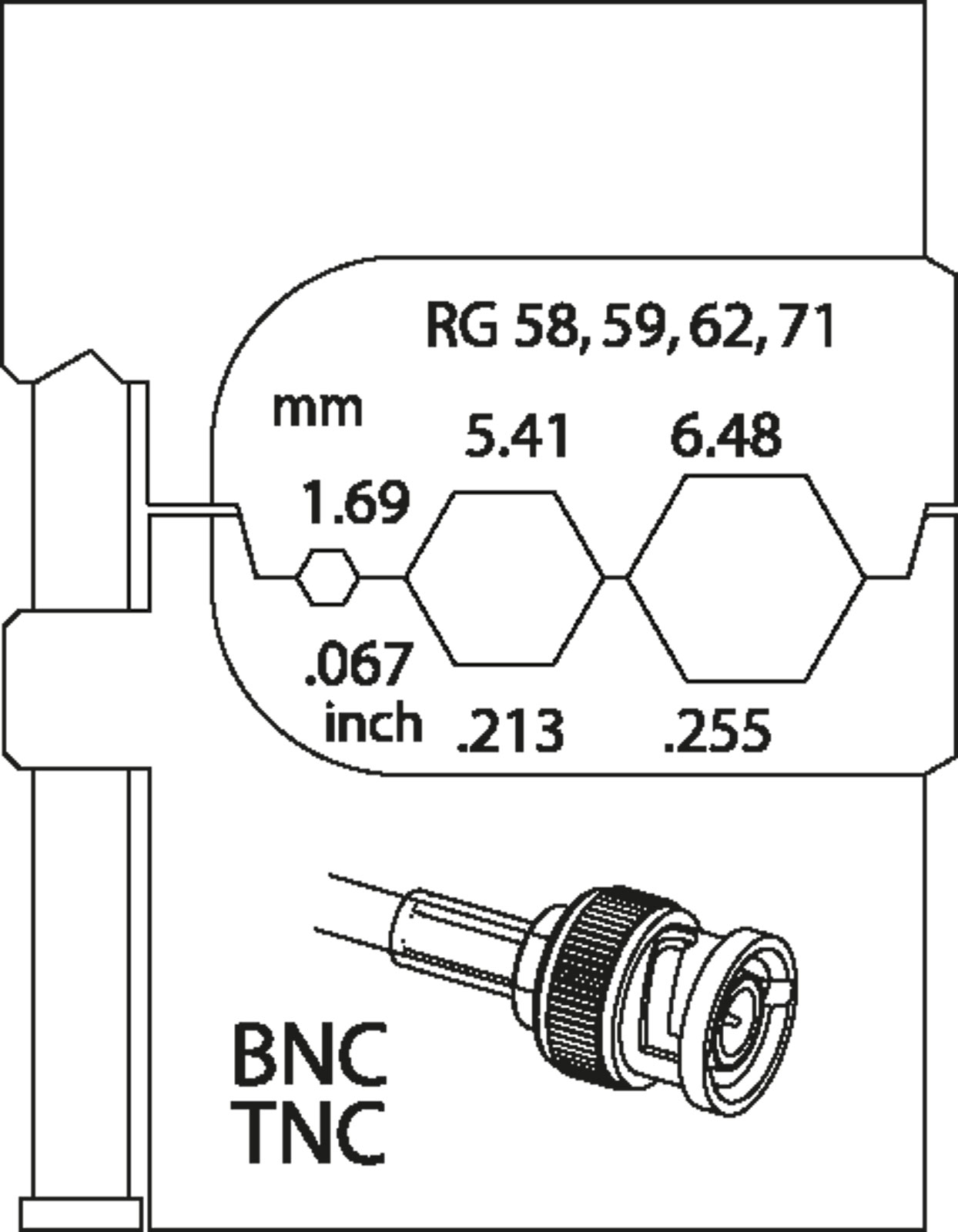 8140-14 Modul-Einsatz für Koax-Verbinder