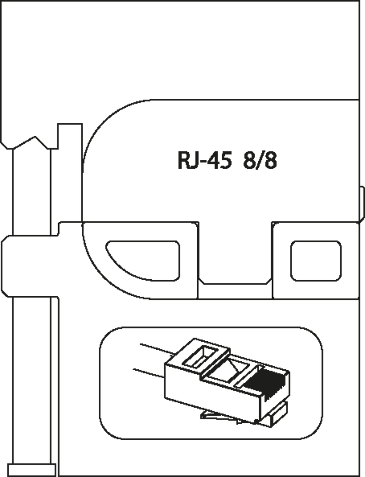 8140-16/-17 Modul-Einsatz für Westernstecker