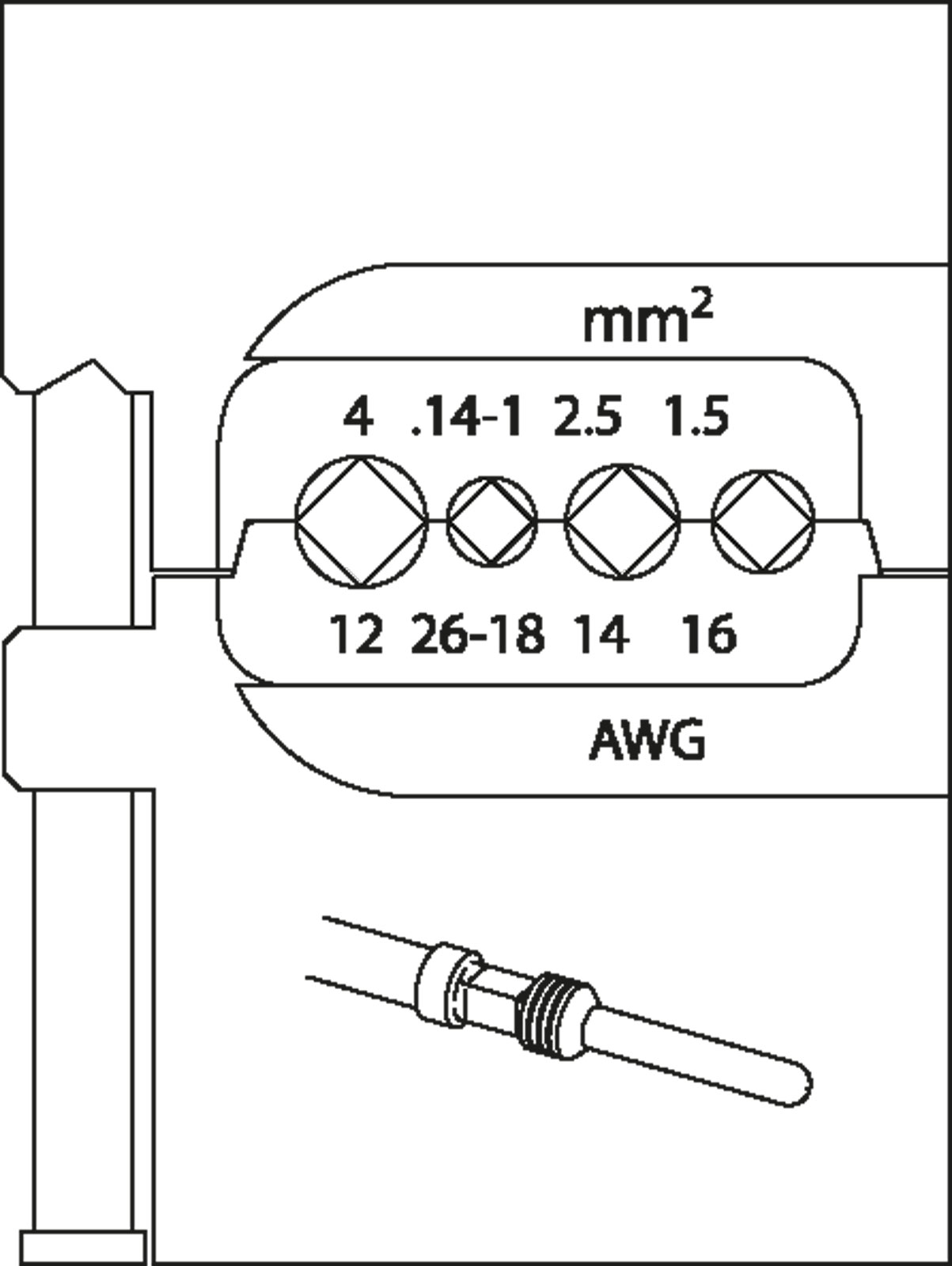 Picture for category 8140-18 Modul-Einsatz für schwere Steckverbinder