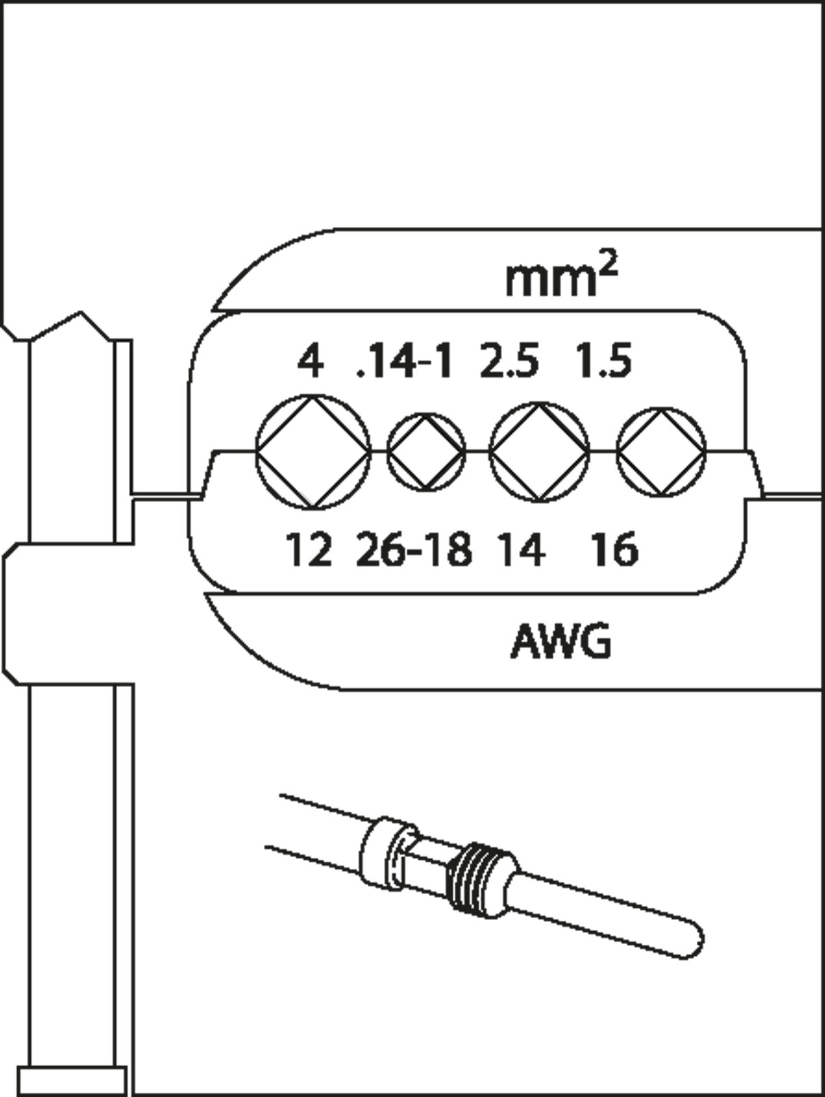 8140-18 Modul-Einsatz für schwere Steckverbinder