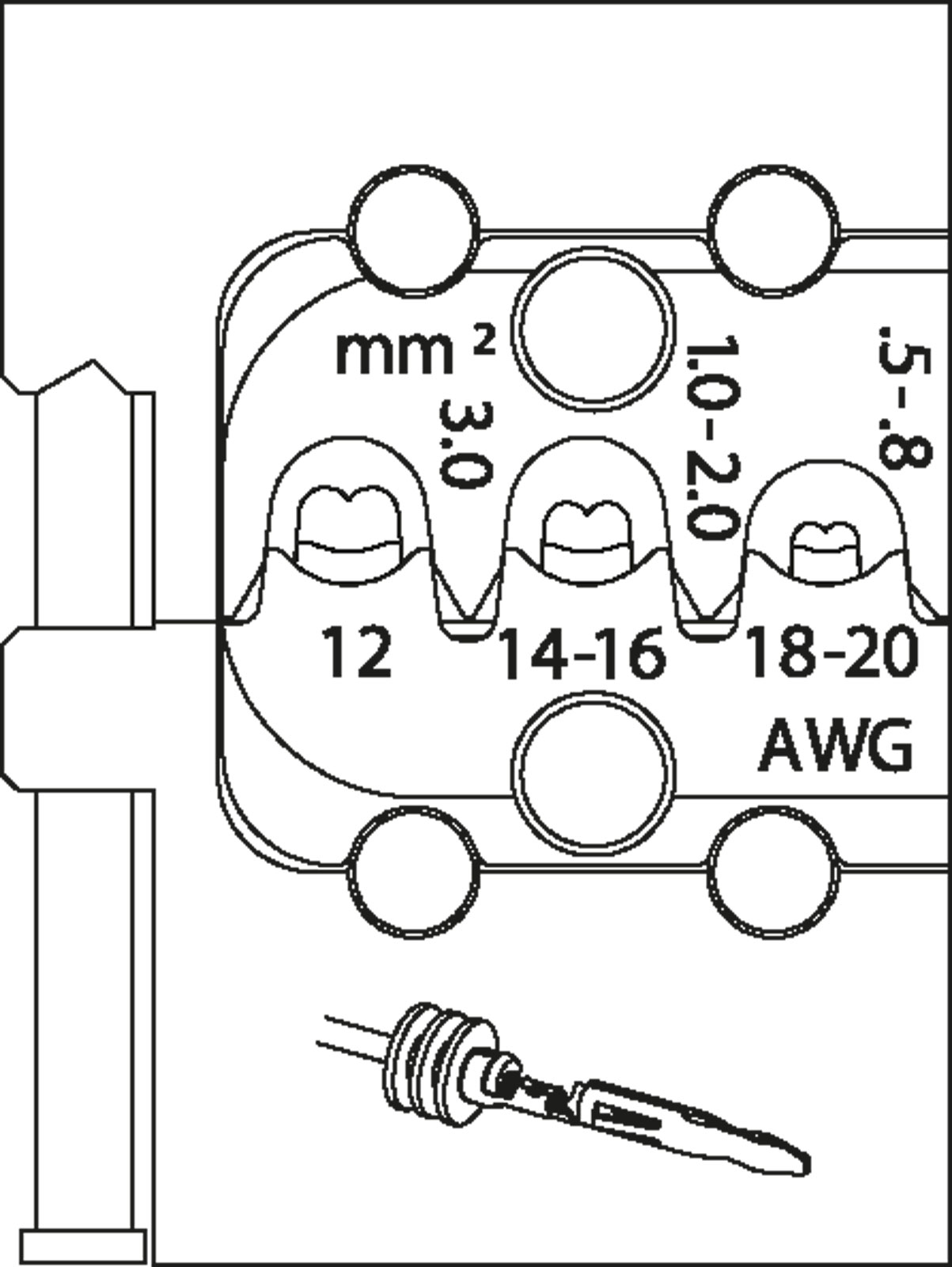 8140-20 Modul-Einsatz für Lamellenkontakt