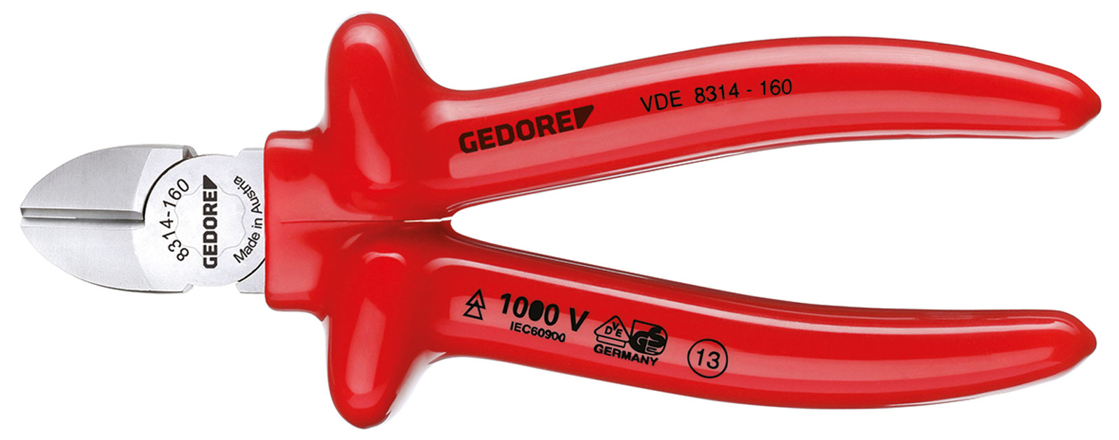 VDE 8314 VDE-Seitenschneider mit Tauchisolierung