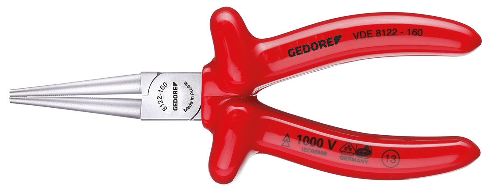 VDE 8122 VDE-Rundzange mit Tauchisolierung