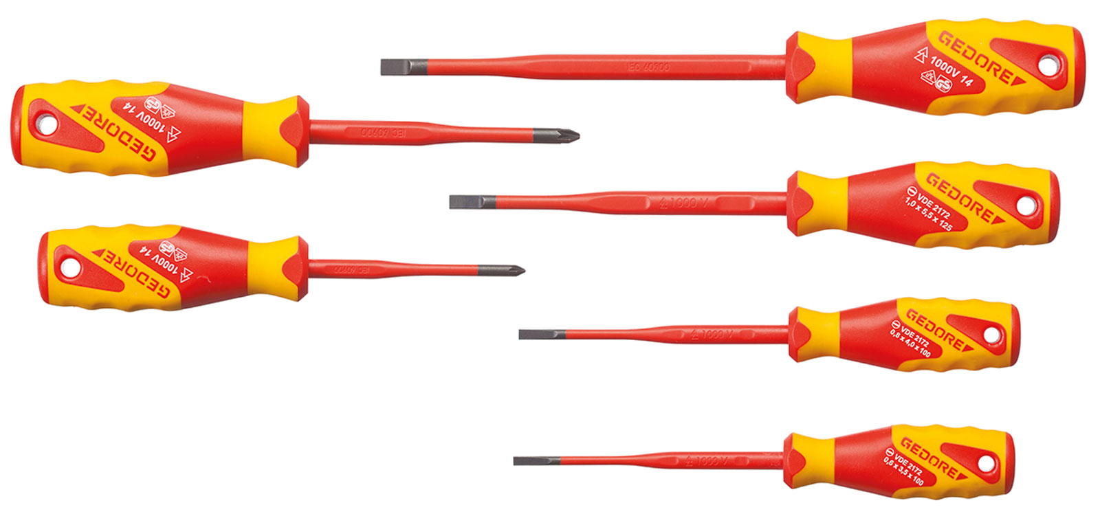 VDE 2162-2172 PZ-06 VDE-Schraubendreher-Satz SLIM DRIVE 6-teilig