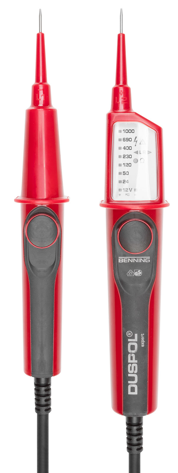 VDE 4616 Spannungsprüfer 1000 V 2-polig mit LED-Anzeige