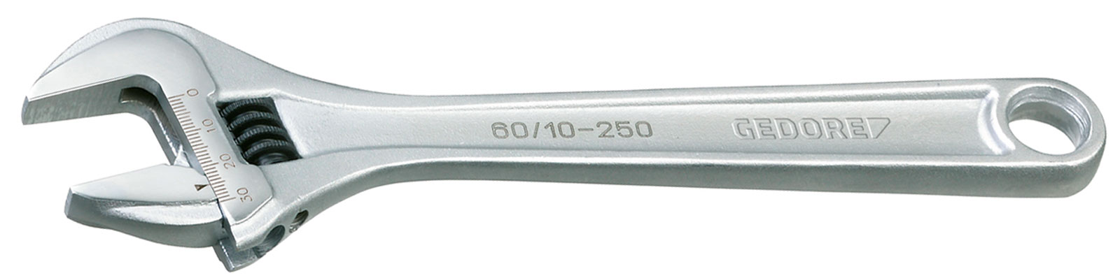 60 CP Einmaulschlüssel verstellbar, verchromt