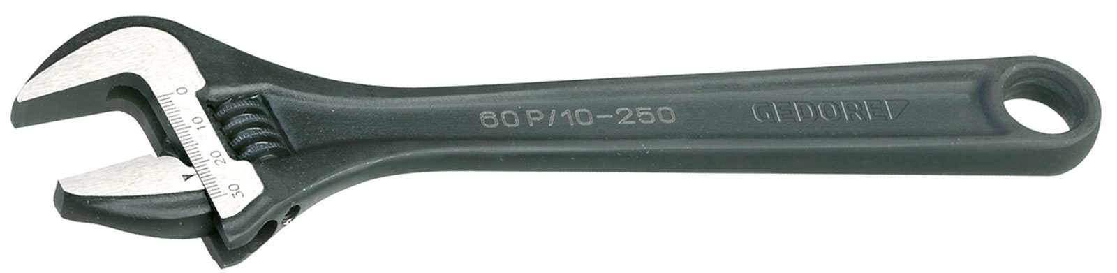 60 P Einmaulschlüssel verstellbar, phosphatiert