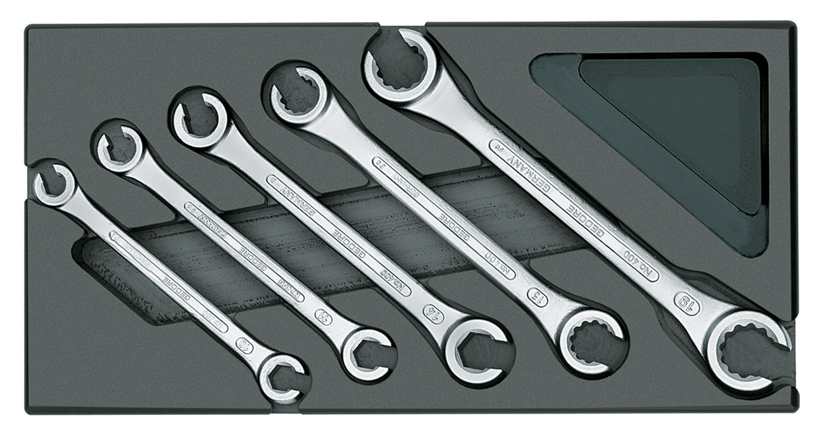 Image de 1500 ES-400 Doppelringschlüssel-Satz, offen, in 1/3 ES-Modul