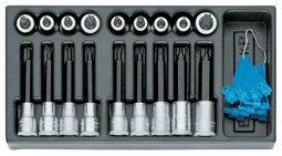 Bild von 1500 ES-ITX 19 LKP Satz Schraubendrehereinsätze 1/2" in 1/3 ES-Modul
