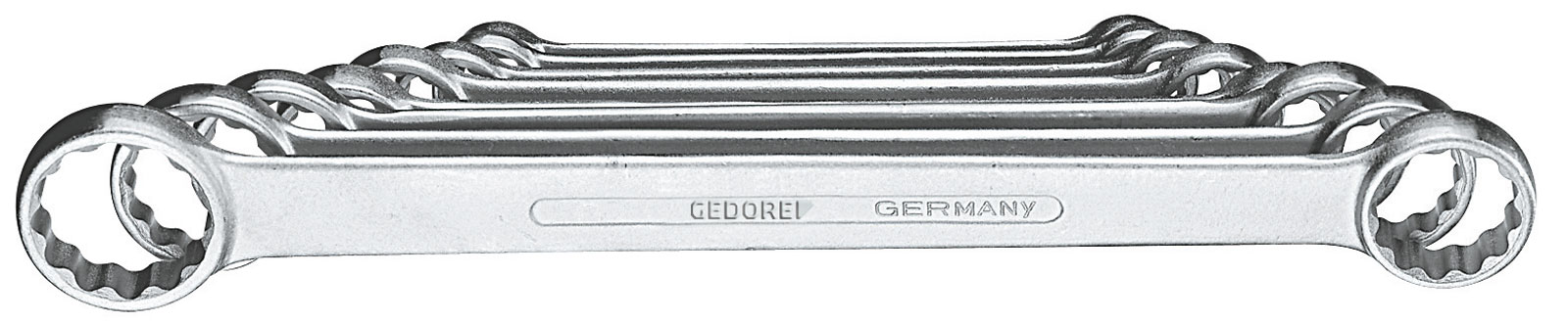 Bild von Doppelringschlüssel-Satz DIN837B 6-22mm 8-teilig in Karton Gedore