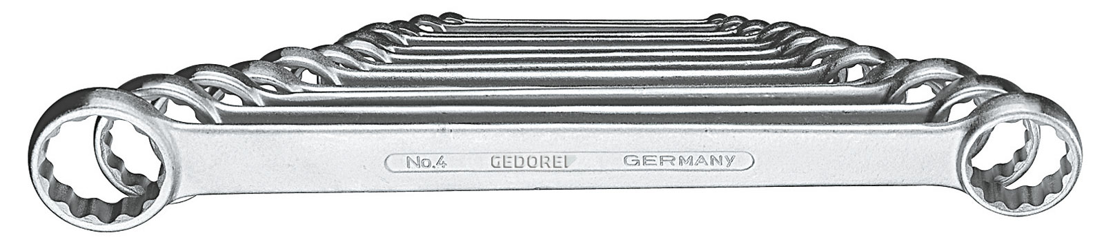 Bild von Doppelringschlüssel-Satz DIN837B 6-32mm 12-teilig in Karton Gedore