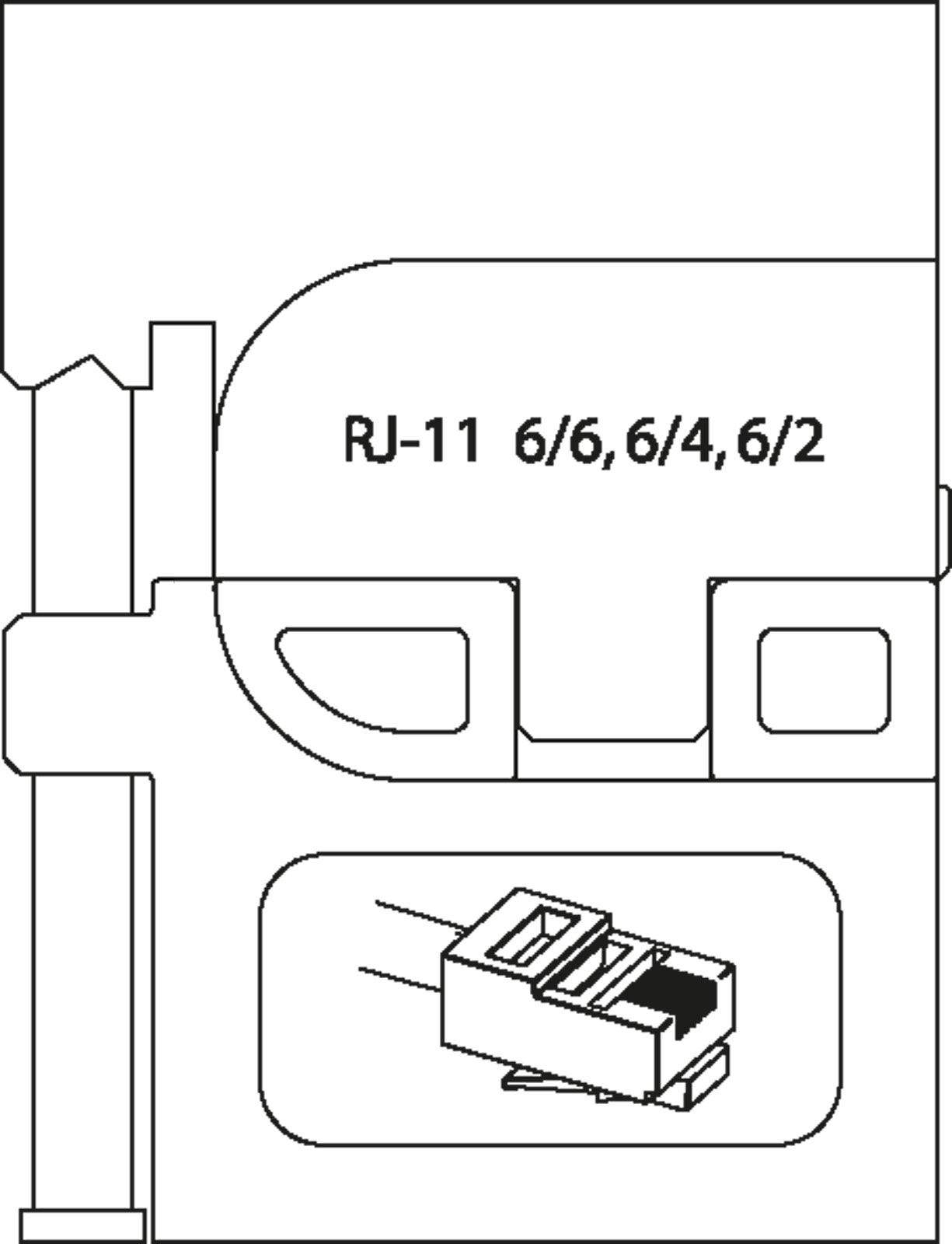 Bild von 8140-17 Modul-Einsatz RJ 11