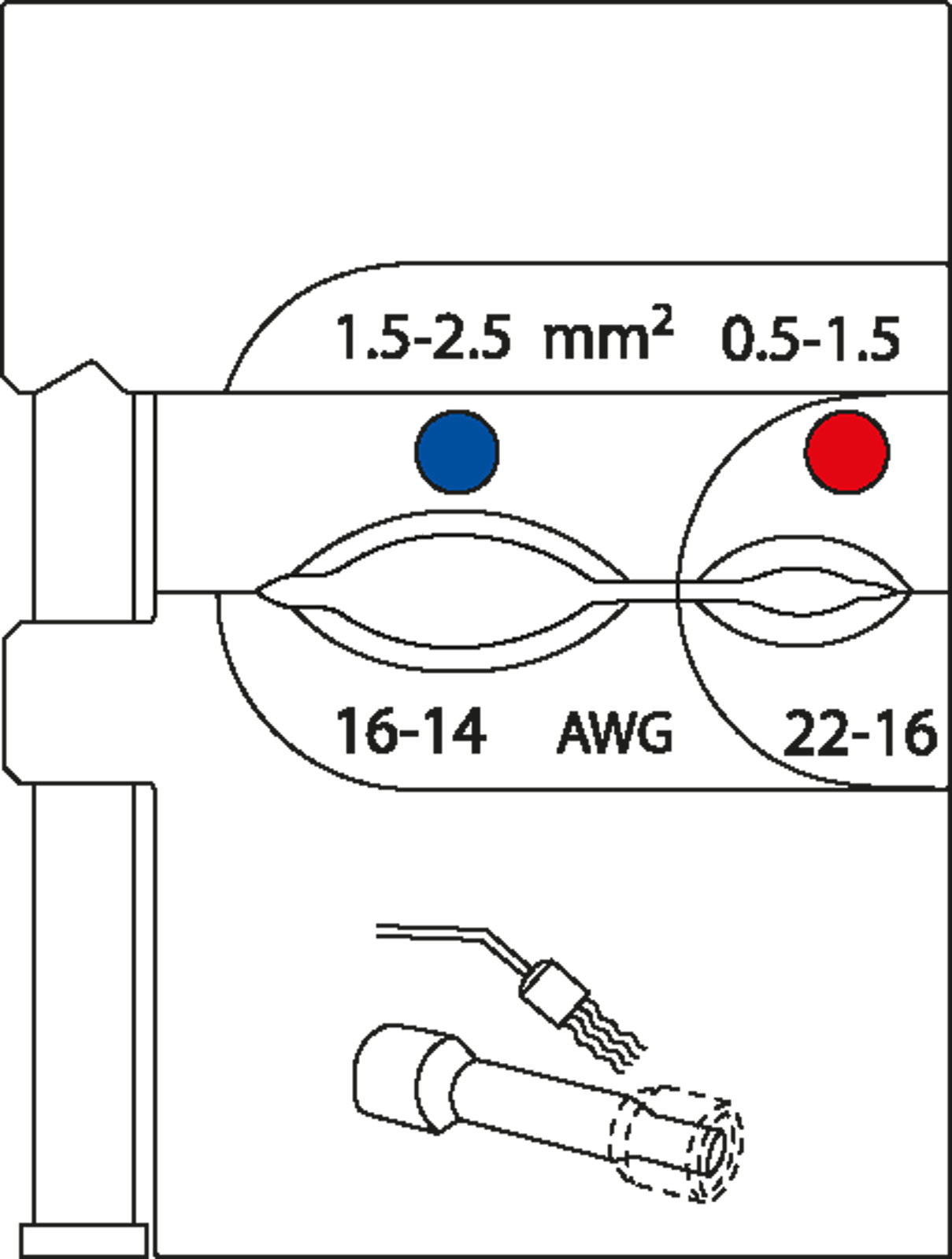 Bild von 8140-21 Modul-Einsatz für Dura Seal Schrumpfschlauch 0,5-2,5