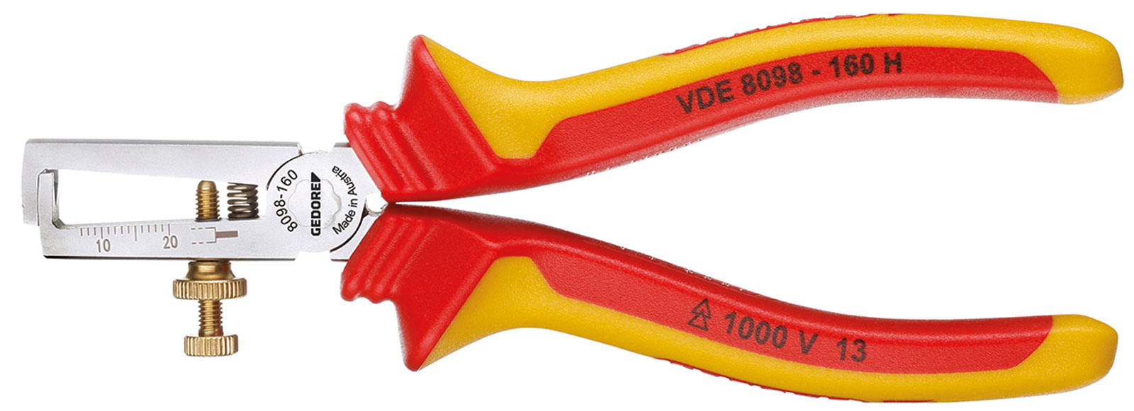 Image de VDE 8098-160 H VDE-Abisolierzange mit Hüllenisolierung 160 mm