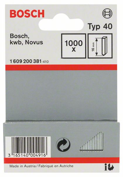 Picture of Stift Typ 40, 16 mm, 1000er-Pack