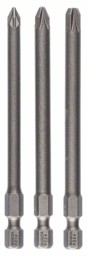 Picture of Schrauberbit-Set Extra-Hart, 3-teilig, PZ1, PZ2, PZ3, 89 mm