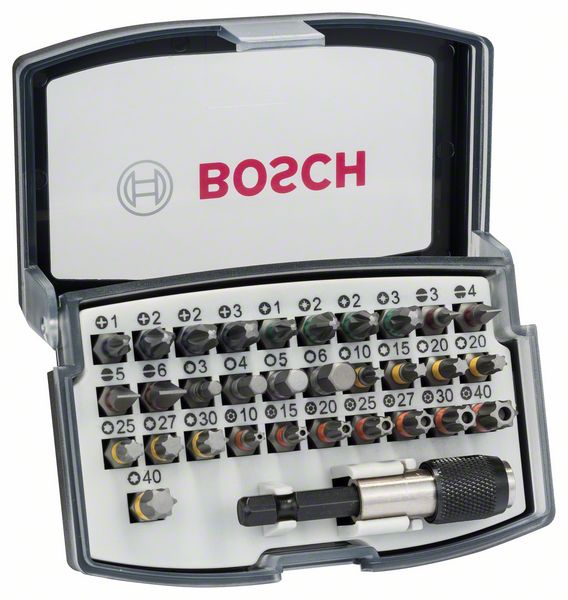 Picture of 32-tlg. Schrauberbit-Set, PH, PZ, H, T. Für Bohrmaschinen/Schrauber