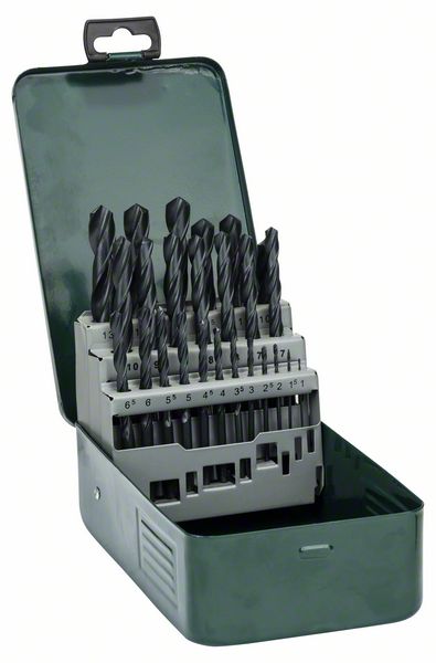 Picture of Metallbohrer-Set HSS-R, 25-teilig, 1 - 13 mm, Metallkassette