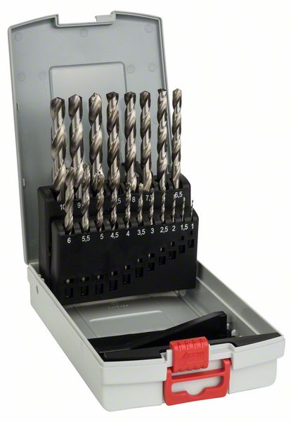 Bild von 19-tlg. HSS-G ProBox-Set, 135°, 1–10 mm. Für Bohrmaschinen/Schrauber