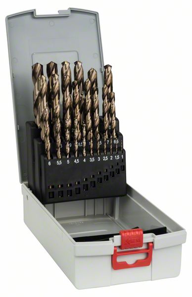 Picture of 25-tlg. ProBox Metallbohrer-Set HSS-Co, DIN 338 (Kobaltlegierung), 1–13 mm