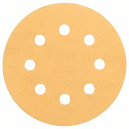 Bild von Schleifblatt C470 für Exzenterschleifer, 115 mm, 240, 8 Löcher, Klett, 5er-Pack