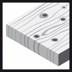 Bild von Schleifblatt C470 für Exzenterschleifer, 125 mm, 100, 8 Löcher, Klett, 5er-Pack