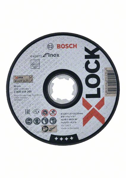 Image de X-LOCK Trennscheibe Expert for Inox 125 x 1,6 x 22,23, gerade