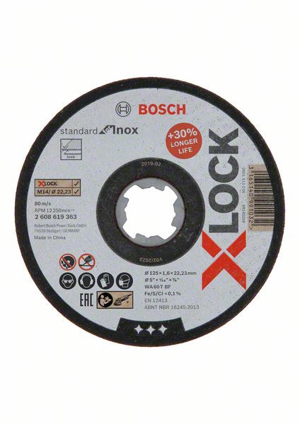 Bild von X-LOCK Standard for Inox, 125 x 1,6 mm, T41