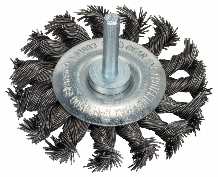 Image de Scheibenbürste 75 x 0,5 mm, gezopfter Stahldraht