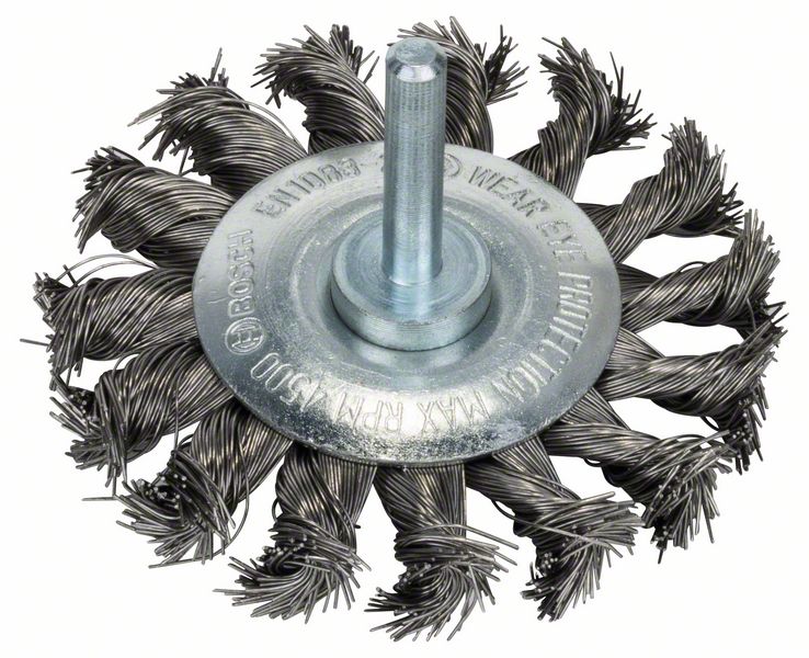 Image de Scheibenbürste 70 x 0,35 mm, gezopfter rostfreier Stahldraht