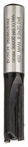 Picture of Nutfräser, 8 mm, D1 9 mm, L 19,6 mm, G 51 mm. Für Handfräsen